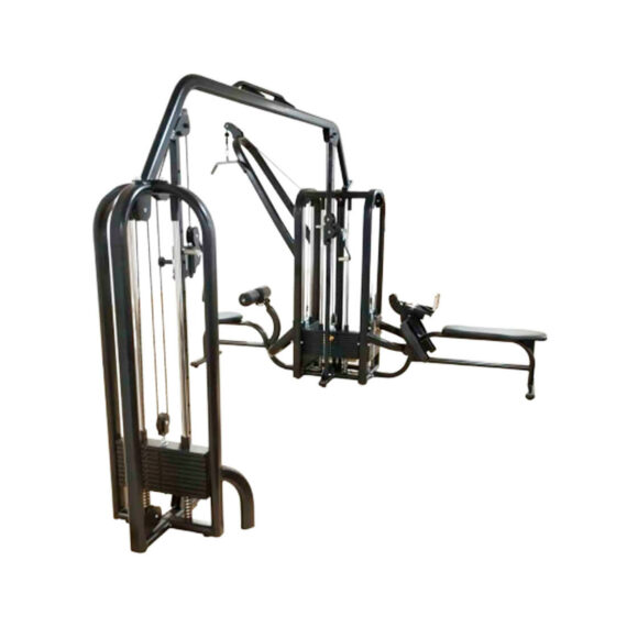 Jaula de 3 Estaciones más Cruce de Poleas KV20 Gimnasio